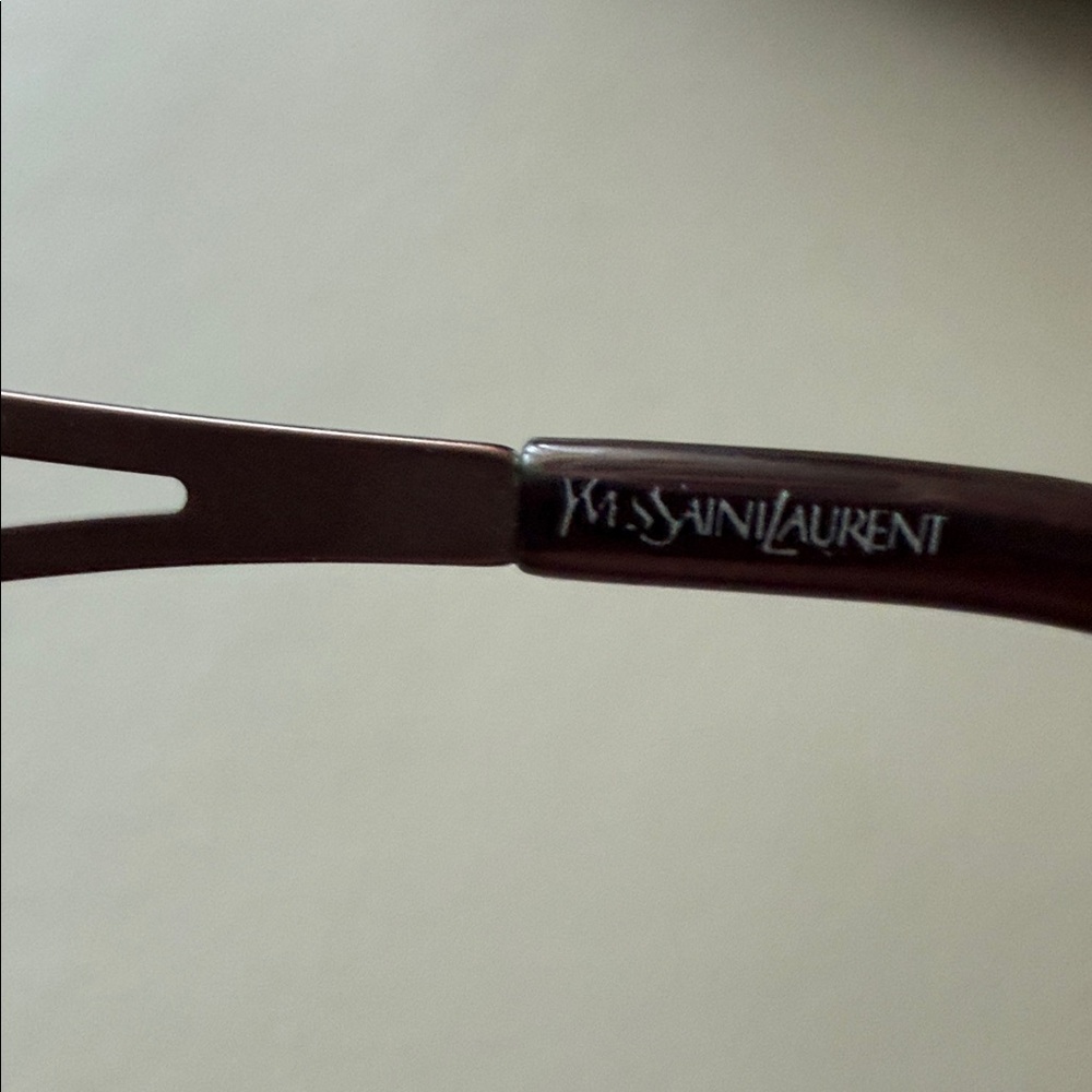 Yves Saint Laurent Vintage 6083/Strass Oversized Shield Sunglasses - Picture 4 of 6